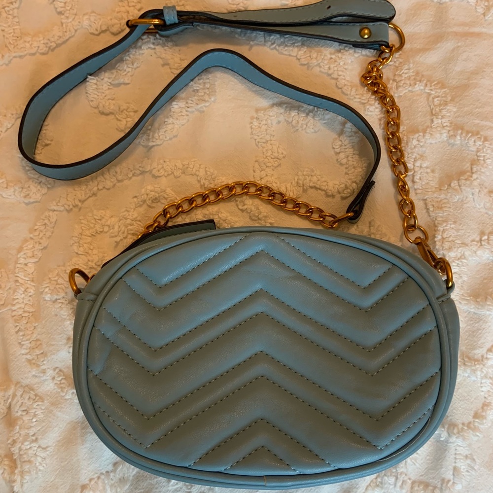 2 in 1 !!! Crossbody purse and fanny pack / Blue